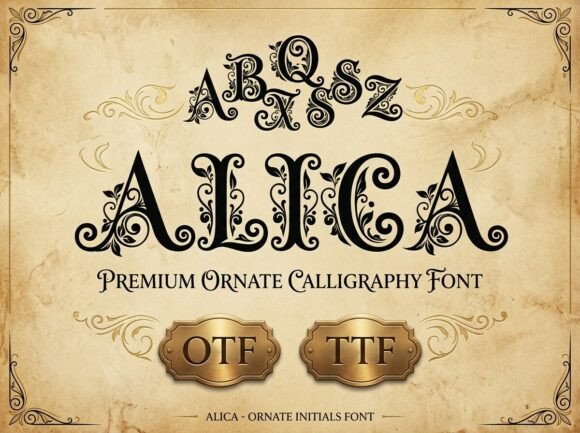 Alica: The Ornate Calligraphy Font for Premium Design