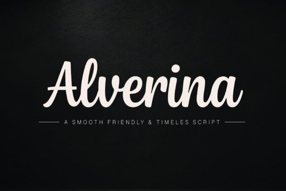 Alverina: The Elegant Script Font for Modern Design