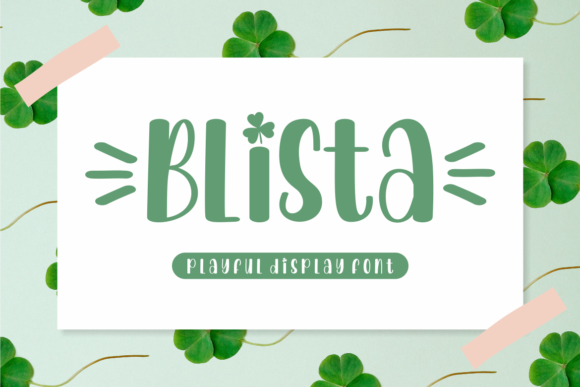 Blista: The Versatile Display Font for Creative Projects