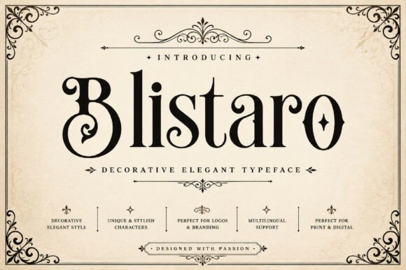 Blistaro: Elevating Design with Refined Serif Typography