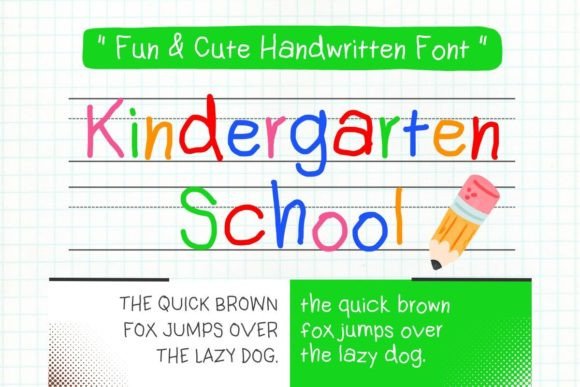 Capturing Childhood Whimsy: The Kindergarten School Font