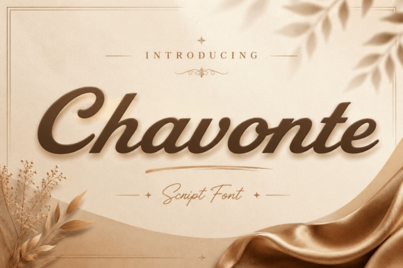 Chavonte: The Script Font Blending Classic and Modern