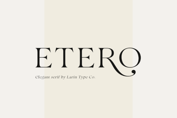 Etero: Elevating Modern Design with Elegant Serif Typography