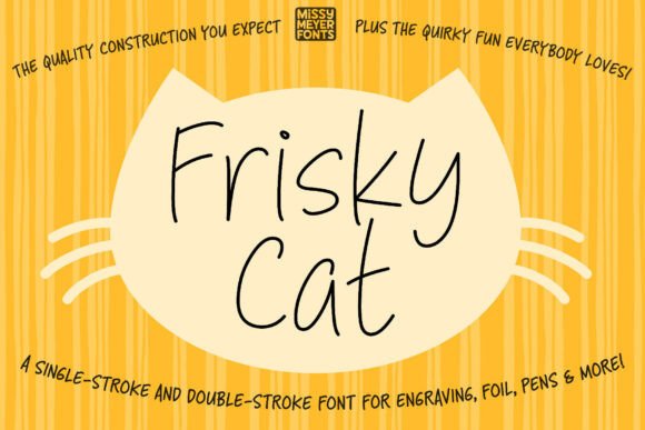 Frisky Cat: Elevate Creative Projects with Playful Handwriting