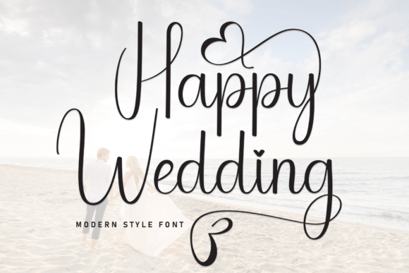 Happy Wedding: A Sweet Handwritten Font for Joyful Designs