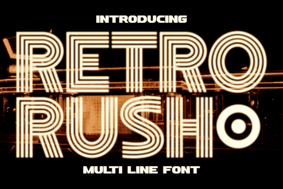 Retro Rush: A Typeface Bridging Art Deco and Neon Eras