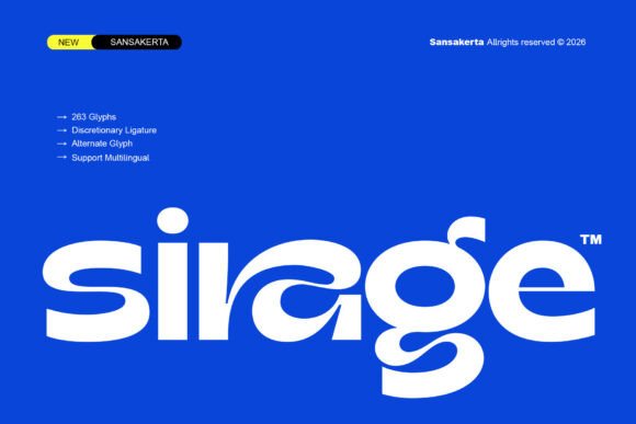 Sirage: A Bold Display Sans Serif for Modern Design