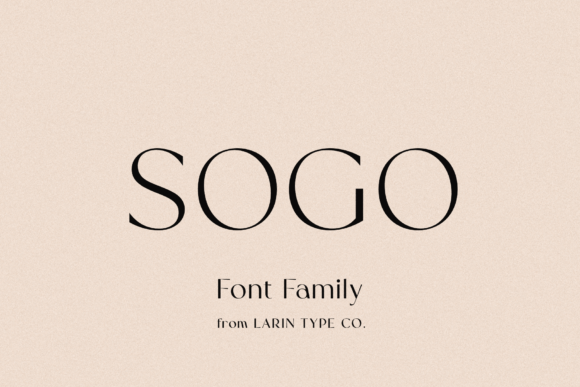 Sogo: The Sans Serif Font for Modern Design Elegance
