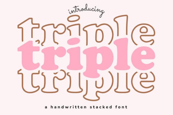 Triple: The Modern Display Font for Bold Visual Impact