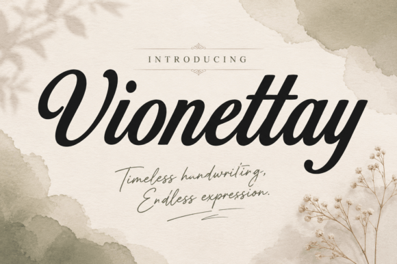 Vionettay: The Elegant Script Font for Modern Branding